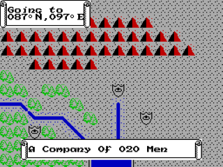 War in Middle Earth screenshot 2 for ZX Spectrum